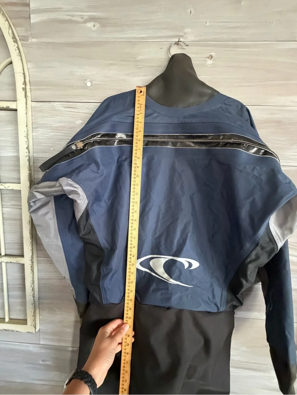 O'Neill Men's Navy, Black and Gray Drysuit